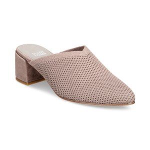 Eileen Fisher Taupe Block Heel Mules